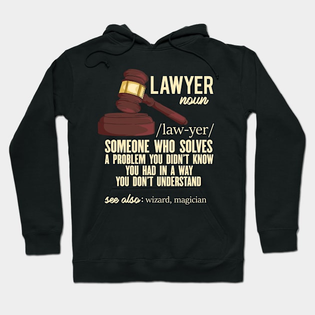 Lawyer Definition Hoodie by TheBestHumorApparel